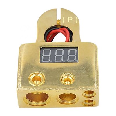 Digital Positive Battery Terminal 8/1/0/4 Gauge W Volt Meter